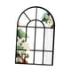 thumbnail image 1 of Espejo de pared con ventana arqueada, espejo decorativo de pared, marco de madera, marco negro, ventana C, 1 of 7