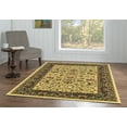 thumbnail image 2 of Linon Home Decor Persian Treasures Area Rug Collection, Cream and Black, 8' Round, 2 of 4