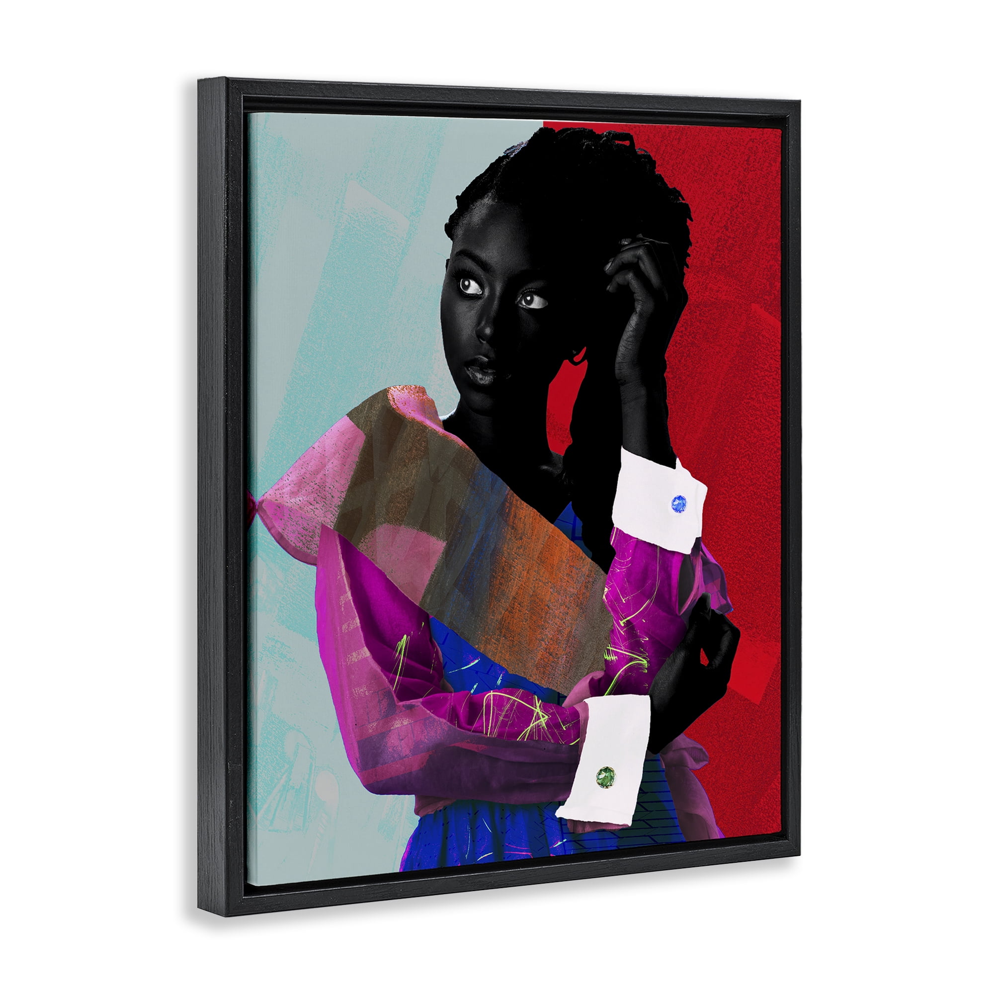 Stupell Industries New York Fashion Style Black Framed Floater Canvas Wall Art, design by NUMA Art