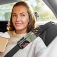 thumbnail image 6 of 2-Pack Seat Belt Covers with Flannel Seatbelt Shoulder Strap Case Adjustable Straps Soft Padding for Car Beautiful Moth Medium, 6 of 8
