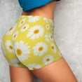 thumbnail image 4 of Fotbe Daisies Flowers Shorts Sin Costuras – Shorts Deportivos de Cintura Alta para Mujer, Elásticos para Gimnasio, Yoga, Running o Ciclismo-XX-Large, 4 of 8