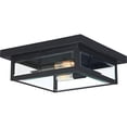 thumbnail image 2 of Quoizel Westover 2-Light 12" Outdoor Ceiling Light in Earth Black, 2 of 3