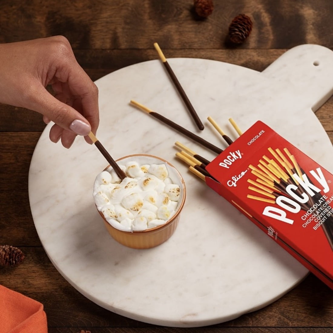 Pocky Sticks Japanese Snacks Variety Pack of 3 - Poky Stix Strawberry, Chocolate, Cookies, and Cream Asian Candy by Grateful Grocer