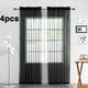 thumbnail image 2 of Cortinas SpaceDresser, color negro transparente, 4 paneles, 140 x 137 cm, poliéster, 2 of 7
