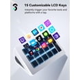 thumbnail image 2 of SOOMFON Stream Controller Stream Control Deck with 15 LCD Macro Keys Customizable for Content Creators Streaming Gaming to Trigger Actions in OBS, YouTube, Twitch and More, Compatible with PC & MAC, 2 of 8