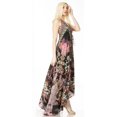 thumbnail image 4 of Sakkas Lizi 2 Women's Maxi High-Low Halter Handkerchief Dress Beach Party Vacation - 493 - One Size, 4 of 5