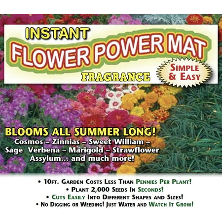 Roll and Grow Flowering Border Mat-Flower Power Fragrance-  (8 sq.