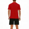 thumbnail image 4 of Mens Athletic Shorts and Tshirt Set Workout Outfit Quick Dry Sportswear Running Gym Training Activewear, 4 of 6
