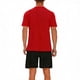 thumbnail image 3 of Ceisia Men's Athletic Tracksuit Sets | Breathable Crew Neck Tee & Drawstring Shorts | Summer Sports Outfits Gift, 3 of 6