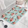 thumbnail image 3 of Pioneer Flower Floral Print Flannel Non Slip Door Rugs,Washable Door Mats Indoor,Decorative Door Mats,Dirt-Resistant and Absorbent Doormat for Entrance,Bedroom,Kitchen,Bathroom,23.5"x16", 3 of 5