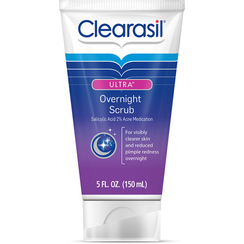 Clearasil Ultra Overnight Facial Scrub 5 Oz Walmart Com