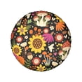 thumbnail image 2 of Kll Sunflowers Mushrooms Tire Cover,Universal Wheel Tire Cover For Trailer, Rv, Suv, Truck,Camper And Many Vehicle,(16 Inch), 2 of 8