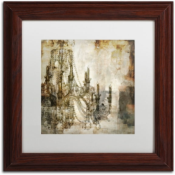 Trademark Fine Art "Lumi?res I" Canvas Art by Color Bakery White Matte, Wood Frame