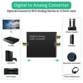 thumbnail image 6 of Digital to Analog Audio Converter, Digital SPDIF Optical to Analog L/R & 3.5Mm AUX Stereo Audio Adapter, 6 of 8