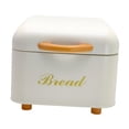 thumbnail image 2 of Panera Bandeja de Pan Contenedor para Pan Caja de Pan Fácil de Limpiar con Tapa Abatible y Asa de Madera Adecuada para Almacenar Pan Dulces Snacks, 2 of 9