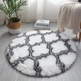 thumbnail image 4 of Plush Round Carpet Super Soft Non Slip Fluffy Good Water Absorption Round Rug for Bedroom Sofa, 4 of 7