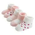 thumbnail image 2 of Mother's Choice Baby Socks, Organic Cotton Infant Socks, Unisex, Soft & Hypoallergenic Newborn Socks, 5 Pairs,Pink0-6 months, 2 of 8