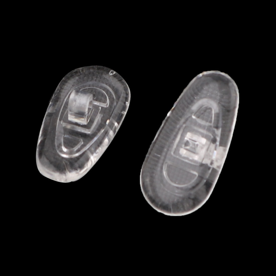 Office Household Silicone Sensitive Skin Eyeglass Nose Pads Clear 10