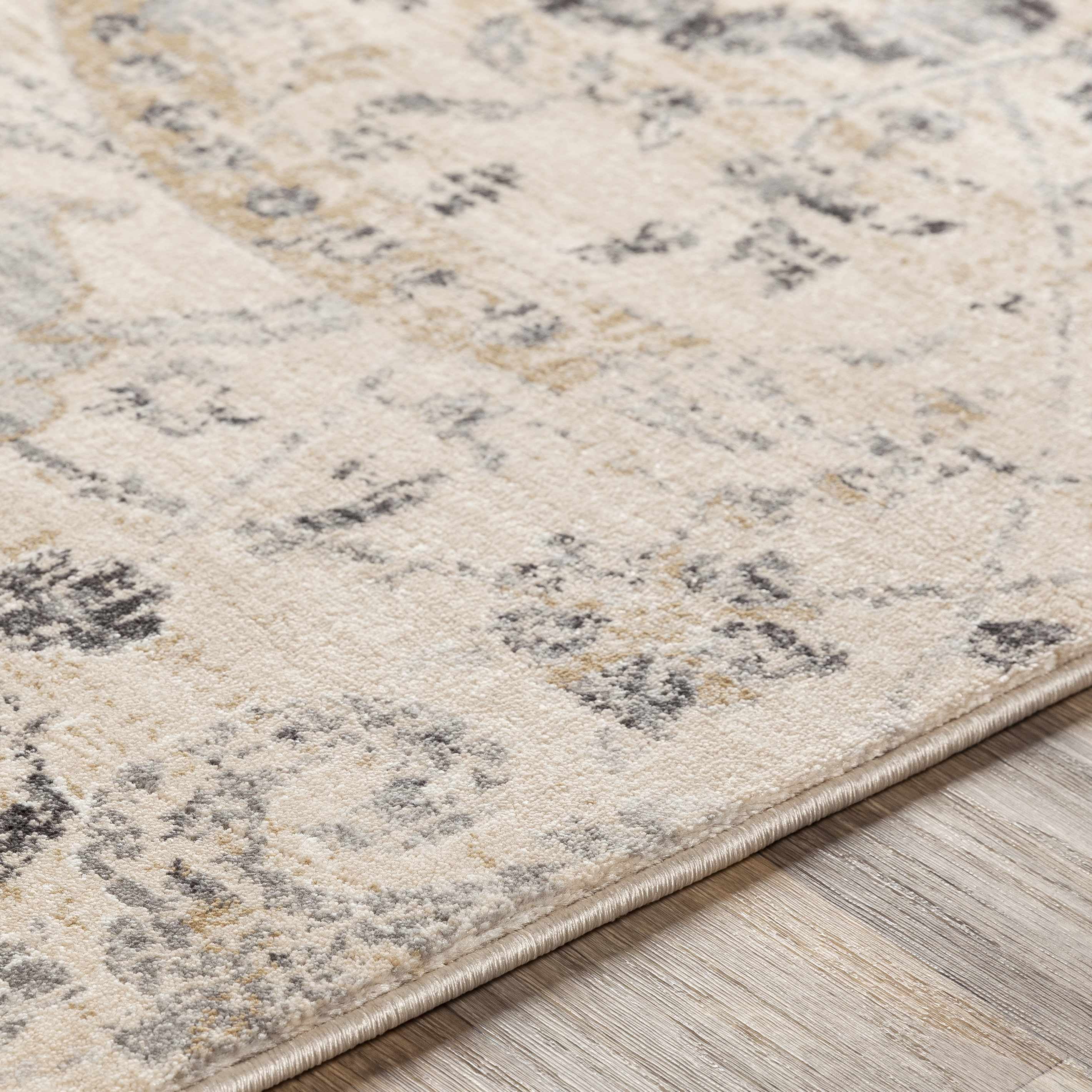 BoutiqueRugs Sunnyside Traditional Floral Oversized Area Rug - Oriental Damask Patterned Carpet for Living Room, Bedroom - Beige, Cream, Green, Sage - 8'10" x 12' (9x12)