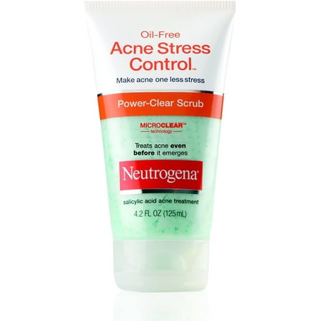4 Pack - Neutrogena Oil-Free Acne Stress Control Power-Clear Scrub 4.20