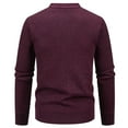thumbnail image 7 of DHFJKG Men's Knit Jacquard Sweaters Cardigan Buuton Up Deep V-Neck Regular Fit Knitwear Jackets Coat With Pockets Business Work Casual Dress Solid Color Leisure Outerwear, 7 of 7