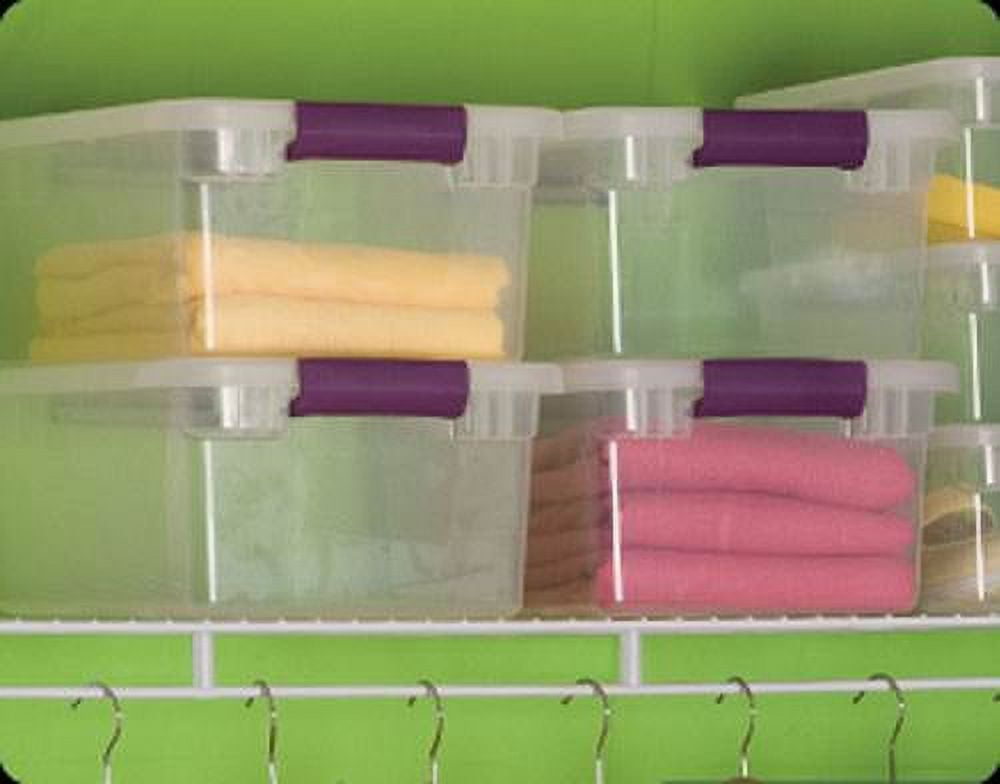 Sterilite 17531712 15-Quart ClearView Latch Box Storage Tote Container
