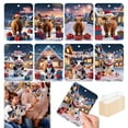 thumbnail image 1 of Adornos navideños, adornos navideños, regalos navideños, 8 piezas, original, cartera para tarjetas, linda cartera de madera, cartera navideña, colgante, decoración del hogar, cartera., 1 of 9
