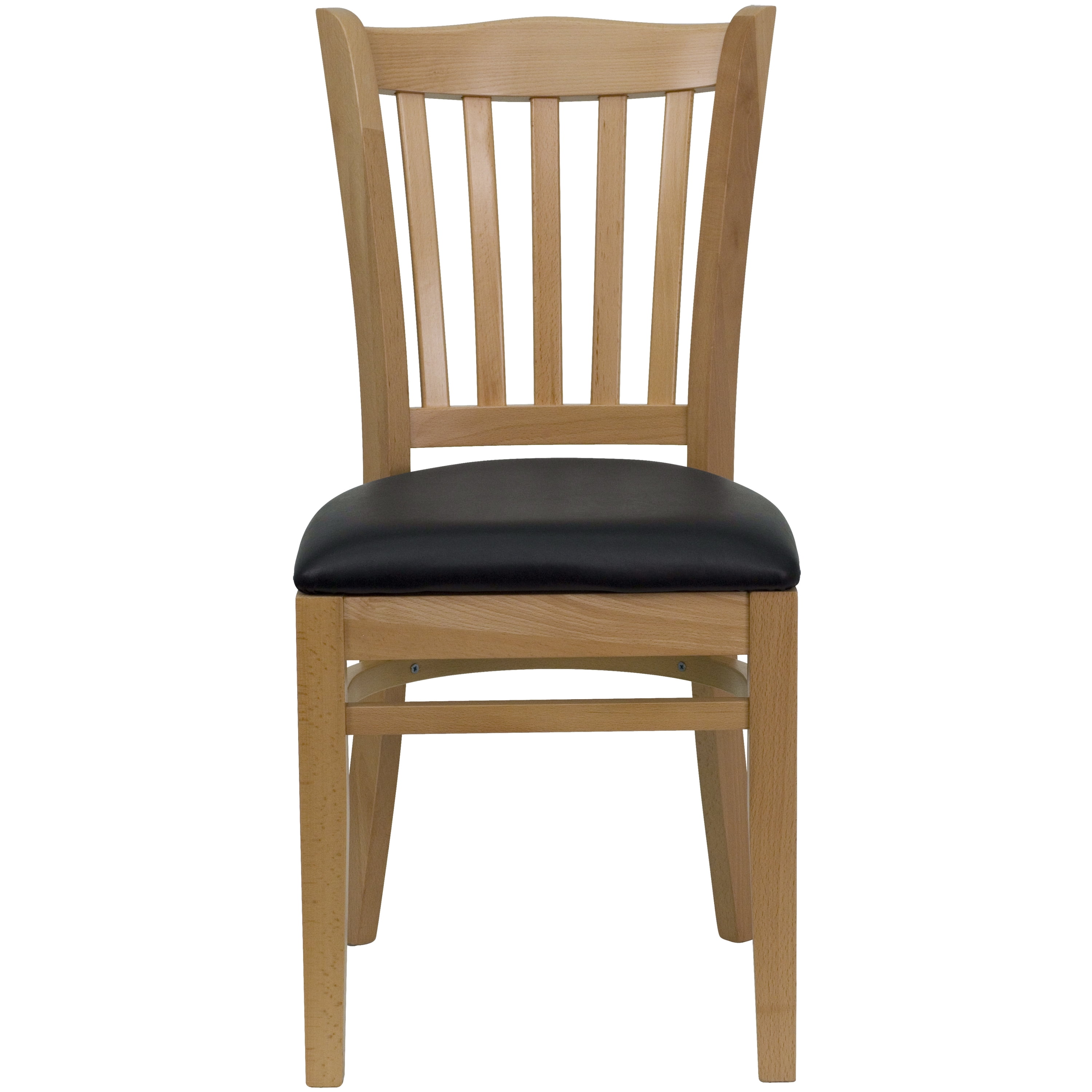 Details about   Mahogany Wood Finished Vertical Slat Back Restaurant Chair with Wood Seat 