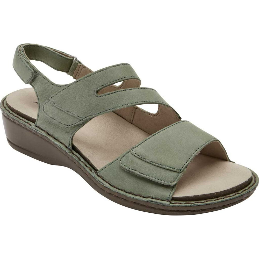 Aravon Women's Aravon Cambridge Strappy Slingback Sandal Sage Leather