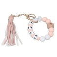 thumbnail image 3 of Porte-clés BangleKeychain Bracelet Perles de Silicone Perlé Bracelet Porte-Clés Bracelet Construction Robuste, 3 of 8