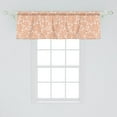 thumbnail image 2 of Ambesonne Abstract Window Valance, Monotone Streaks Hearts, 54" X 18", Burnt Orange and White, 2 of 3