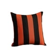 thumbnail image 2 of Halloween Throw Pillow Cover - Orange Plaid Striped Cushion Cover for Sofa, 45x45cm, Machine Washable Polyester, 2 of 6
