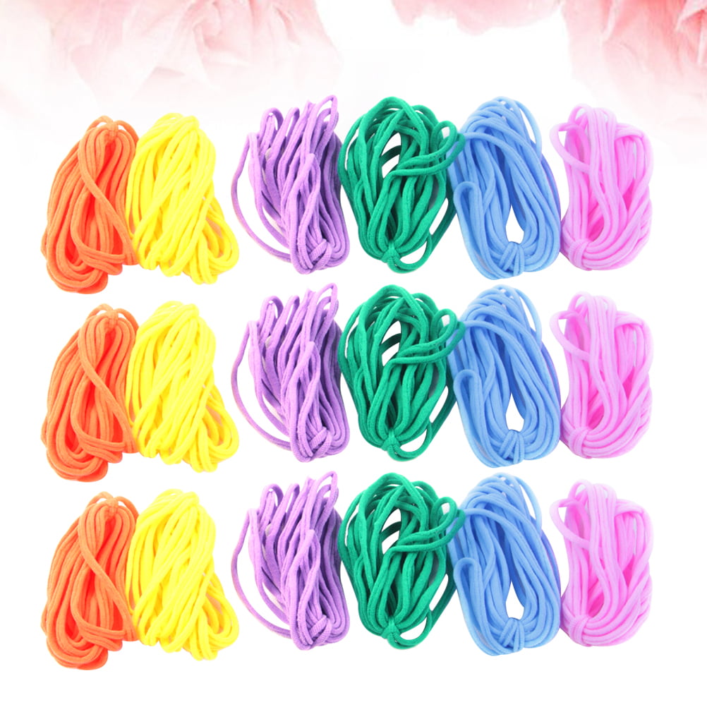 EXCEART 288pcs Cradle Finger Strings Colorful Hand Finger Game Elastics Nylon DIY Knitting Toy Strings for Kids