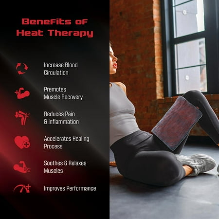 FitRx Recovery Heat Heating Pad, Electric Heating Pad for Back Pain Relief, 12 x 24in.