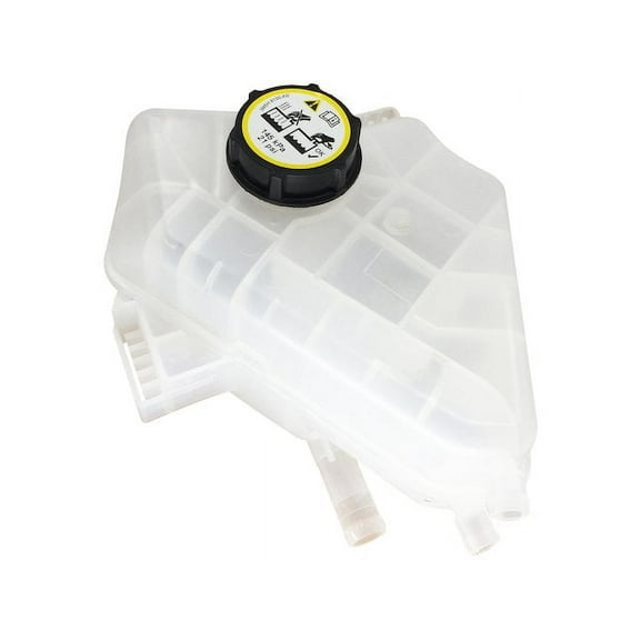 Radiator Coolant Overflow Expansion Tank with Cap - Compatible with 2011 - 2016 Ford Fiesta 2012 2013 2014 2015
