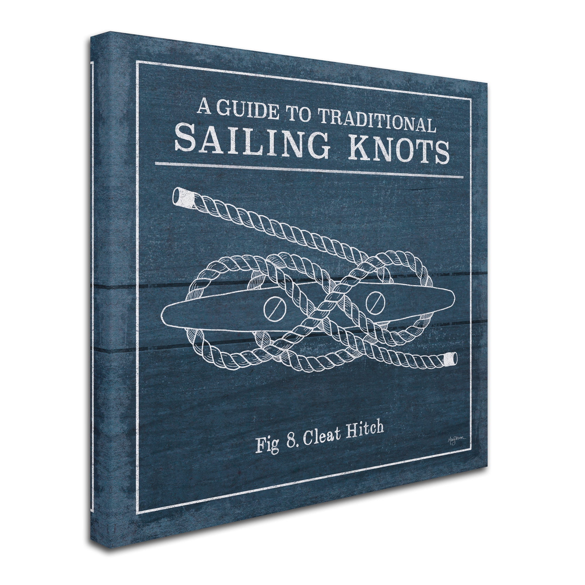 Trademark Fine Art 'Vintage Sailing Knots VII' Canvas Art by Mary Urban
