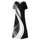 thumbnail image 5 of Vestido de Manga Corta para las Mujeres Estampado Cuello Redondo con Bolsillos, Vestido de Verano Sexy Y Casual para las Mujeres, 5 of 5