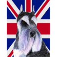 thumbnail image 1 of Schnauzer avec Drapeau Britannique Union Jack Taille Jardin, 1 of 1