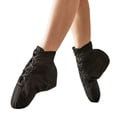 thumbnail image 4 of LPKRT Women'S High Top Canvas Dance Shoes - Lace Up Jazz Ballet Slippers, Breathable Yoga Shoes for Adult Girls, Split Sole Sneakers(Black-37), 4 of 9