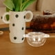 thumbnail image 4 of 1 bol de vidrio resistente al calor para cocer huevos al vapor con tapa, ideal para la cocina (275 ml)., 4 of 8