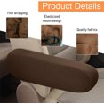 thumbnail image 3 of NOGIS 2 PCS Car Front Seat Armrest Covers, Elastic Fabric Auto Seat Armrest Protectors, Universal Seat Arm Rest Cover Replacement, Vehicle Interior Decor Accessories (Brown), 3 of 7