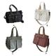 thumbnail image 3 of Bolso de hombro Minnieouse para mujer tela de pana plegable a rayas negro, 3 of 6