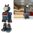 thumbnail image 3 of Figurilla De Robot, Robot Retro, Colores Brillantes, Elaboradamente Elaborada, Moda Antienvejecimiento, Hermosa Para Aula, Pasillo, Oficina, 3 of 8