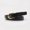 Black, variant on Women Candy Color Skinny Faux Leather Belt Dress Jeans Summer Waistband