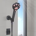 thumbnail image 6 of PZXO Handheld Shower Head, High Pressure Cat Paw-Shaped Showerhead with 3 Spray Settings, Cute Filtered Anti-Leak Water Flow Shower Head for Adult, Kids, Pet Bath, with 2 Filters, Black, 6 of 8