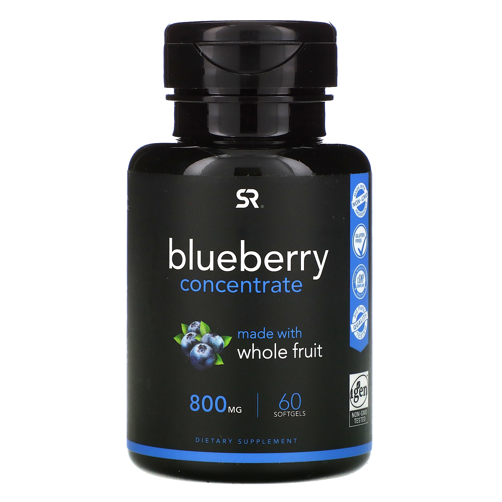 Sports Research Blueberry Concentrate, 800 mg, Dietary Supplements, 60