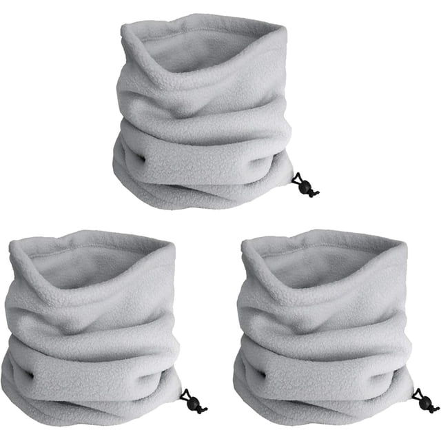 LinYooLi 3PCS Winter Neck Warmer Neck Gaiter Fleece Skiing Cycling Windproof Balaclava Scarf For Men Women