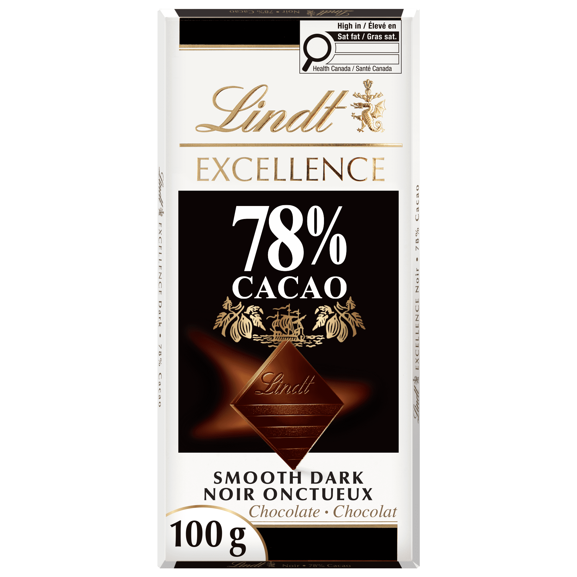Lindt EXCELLENCE 78% Cacao Dark Chocolate Bar, 100g - Walmart.ca