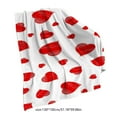 thumbnail image 3 of Meggemo 51.18 x 59.06 Inch Valentine's Day Printed Blanket Soft Warm Throw Blanket Cozy Nap Blanket for Home Couch Bed Bedroom Valentine's Day Holiday Gifting Decor, 3 of 6