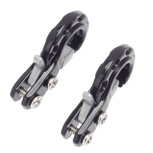 Tholdsy Paquete de 2 ganchos para remolque, suministros de control remoto de superficie lisa exquisita, artesanía con etiqueta de tracción, escala Kits de construcción modelo Negro Tholdsy FN010571-04